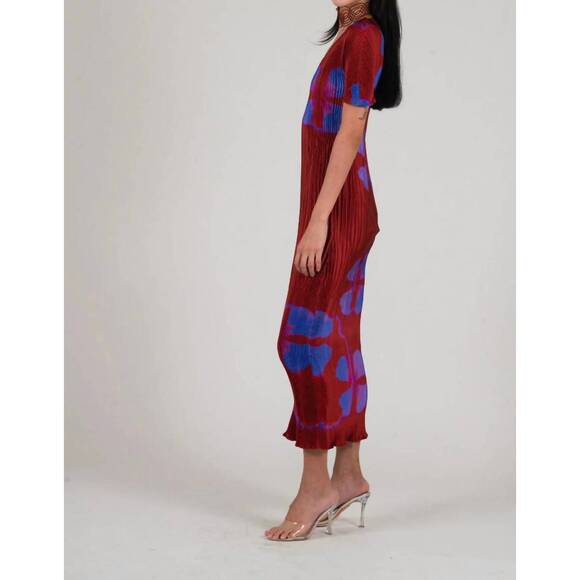 NEW NIN STUDIO aphrodite midi dress in violet - Picture 2 of 2